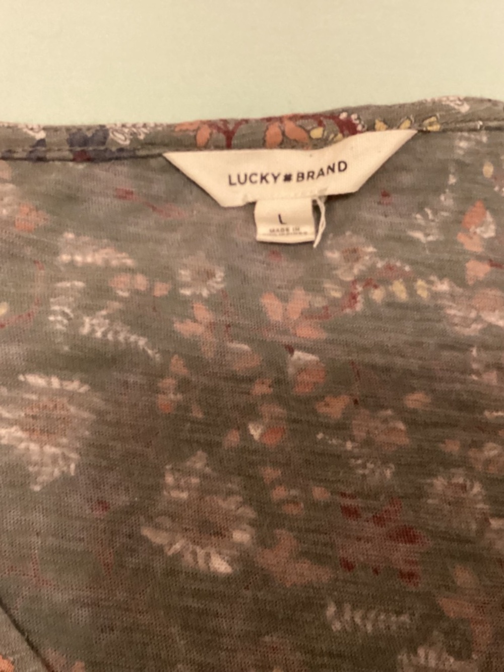 Lucky Brand boho top - Picture 2 of 7